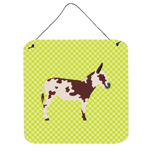Micasa American Spotted Donkey Green Wall or Door Hanging Prints6 x 6 in. MI228509